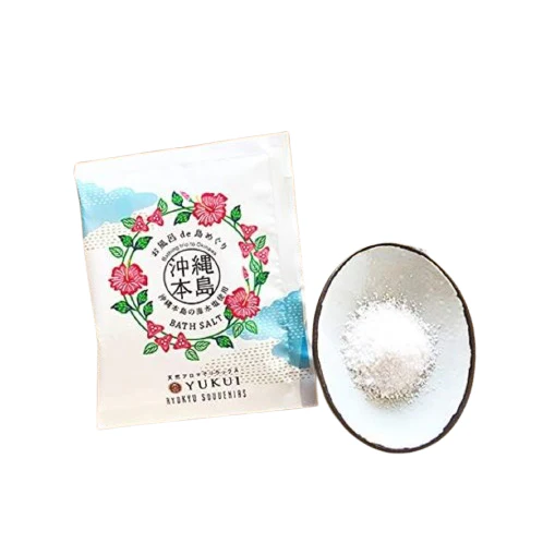 Yukui Ryukyu Okinawa Bath Salt Rose Geranium & Lavender 30g - Image 3